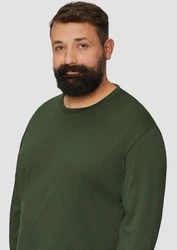 s.Oliver Langarmshirt aus Baumwolljersey Dunkelgrün/Grün