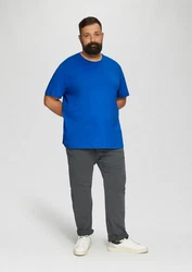 s.Oliver Kurzarmshirt T-Shirt aus reiner Baumwolle mit Logo-Print Blau/Hellblau