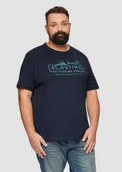 s.Oliver T-Shirt mit Frontprint Artwork Rot/Dunkelblau/Dunkelrot/Blau/Hellblau