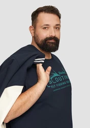s.Oliver T-Shirt mit Frontprint Artwork Rot/Dunkelblau/Dunkelrot/Blau/Hellblau