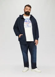s.Oliver Kurzarmshirt mit Frontprint Artwork Hellblau/Rot/Gelb/Weiß