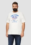 s.Oliver Kurzarmshirt mit Frontprint Artwork Hellblau/Rot/Gelb/Weiß