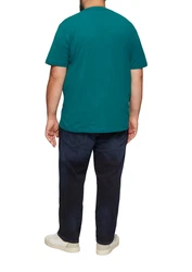 s.Oliver Kurzarmshirt mit Frontprint Türkis/Grün/Blau