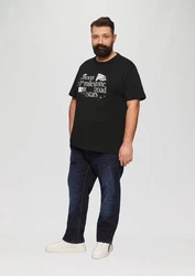 s.Oliver Kurzarmshirt mit Frontprint Schwarz