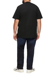 s.Oliver Kurzarmshirt mit Frontprint Schwarz