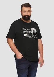 Kurzarmshirt Baumwoll-T-Shirt mit Frontprint