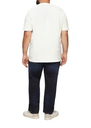 s.Oliver Kurzarmshirt mit Frontprint Weiß/Creme/Khaki/Beige