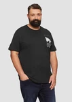 s.Oliver Kurzarmshirt mit Frontprint Schwarz/Braun/Rot/Grau