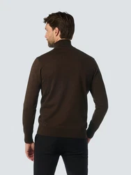 NO EXCESS Rollkragenpullover Strickpullover Zweifarbig