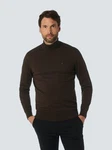 NO EXCESS Rollkragenpullover Strickpullover Zweifarbig