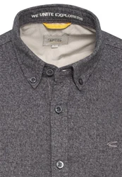 camel active Hemd Sweatshirt Dunkelgrau/Hellgrau/Grau