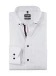 OLYMP Hemd Creme/Weiß/Dunkelblau/Rot