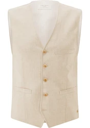 Carl Gross Anzugweste CG Wilson-G Khaki/Weiß/Beige