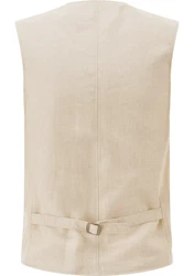 Carl Gross Anzugweste CG Wilson-G Khaki/Weiß/Beige