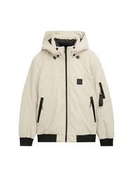 TOM TAILOR Anorak Blouson Weiß/Creme/Beige/Grau/Schwarz