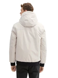 TOM TAILOR Anorak Blouson Weiß/Creme/Beige/Grau/Schwarz