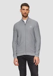 s.Oliver Anorak Strickjacke Strukturierte Strickjacke Grau/Hellgrau/Dunkelgrau