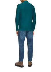 s.Oliver Anorak Strickjacke Strukturierte Strickjacke Türkis/Dunkelgrün/Blau/Grün