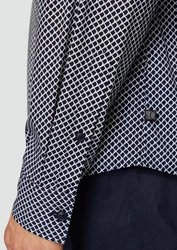 s.Oliver Langarmhemd Slim Fit Hellgrau/Grau/Dunkelgrau/Dunkelblau