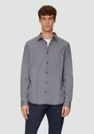 s.Oliver Langarmhemd Slim Fit Hellgrau/Grau/Dunkelgrau/Dunkelblau