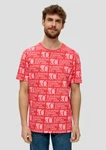 s.Oliver T-Shirt mit Logo-Print Rot/Rosa