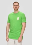 s.Oliver Kurzarmshirt mit Frontprint Artwork Grün/Neonfarben