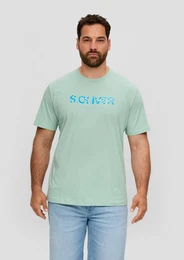 Kurzarmshirt T-Shirt mit Frontprint Artwork