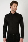 DESOTO Langarmhemd Raglanschnitt Casual Kent Schwarz/Grün/Rot/Hellblau