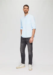 s.Oliver Langarmhemd Regular Fit Hellblau