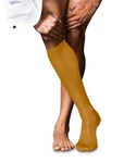 FALKE Kniestrümpfe No. 9 Pure Fil d'Écosse Gelb/Gold/Beige