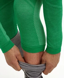 FALKE Thermounterhose Wool-Tech Grün/Neonfarben