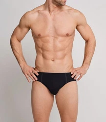 Schiesser Slip Essentials ohne Eingriff mit Komfortbündchen Schwarz/Dunkelgrau