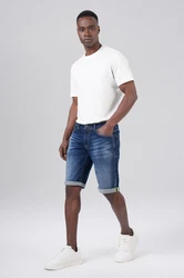Miracle of Denim Jeansbermudas Trevol Shorts Schwarz/Creme/Weiß