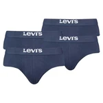 Levi's Slip Herren Boxershorts 4er Pack Dunkelblau/Braun/Blau