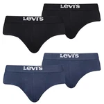Levi's Slip Herren Boxershorts 4er Pack Dunkelblau/Braun/Blau