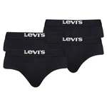Levi's Slip Herren Boxershorts 4er Pack Braun/Schwarz/Dunkelblau/Rot