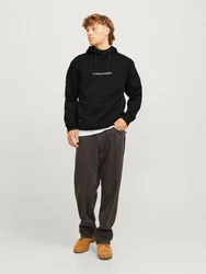 JACK & JONES Sweatshirt JJTree schwarz/weiß