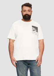 Kurzarmshirt Baumwoll-T-Shirt mit Frontprint