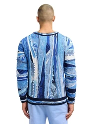Carlo Colucci Pullover Dondi Hellblau/Blau