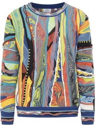Carlo Colucci Pullover Dondi Mischfarben/Orange/Grau