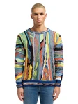 Carlo Colucci Pullover Dondi Mischfarben/Orange/Grau