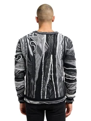 Carlo Colucci Pullover Dondi Grau/Schwarz/Silber/Dunkelgrau