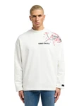 CARLO COLUCCI Sweatshirt Dragogna Weiß/Rot/Lila/Creme