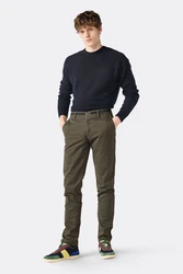 MMX Chinohose mit Ripsband Khaki/Dunkelgrün