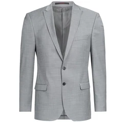 GREIFF Corporate Sakko Herren Modern WITH 37.5 Slim-Fit Hellgrau (48)