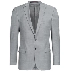 GREIFF Corporate Sakko Herren Modern WITH 37.5 Slim-Fit Hellgrau (48)