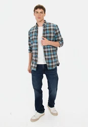 camel active Langarmhemd Blau