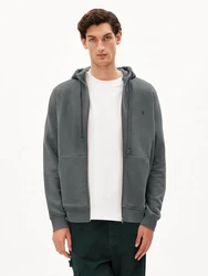 Armedangels Sweatjacke Saromian Comfort Herren Dunkelgrau/Dunkelgrün/Hellgrau/Grau