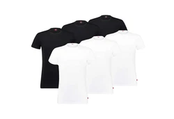 Levi's T-Shirt Herren T-Shirts (Packung) Rot/Weiß/Schwarz