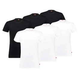 Levi's T-Shirt Herren T-Shirts, 6er Pack - Rundhals, Kurzarm, (Packung, 6er Pack)
